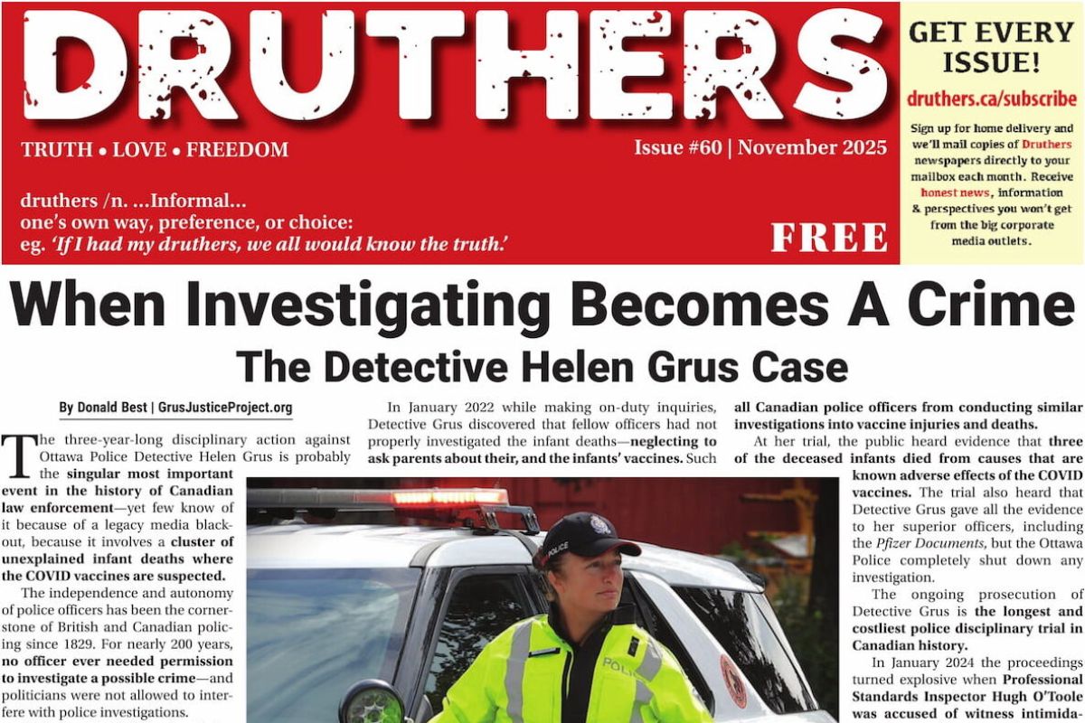 Druthers Recognizes the Grus Justice Project with a Front-Page Feature